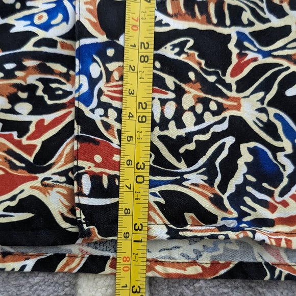 NEW Pure Silk Fish Pattern Hawaiian Shirt JOS A. BANK MEN'S M Wick Batik Style - Picture 8 of 13